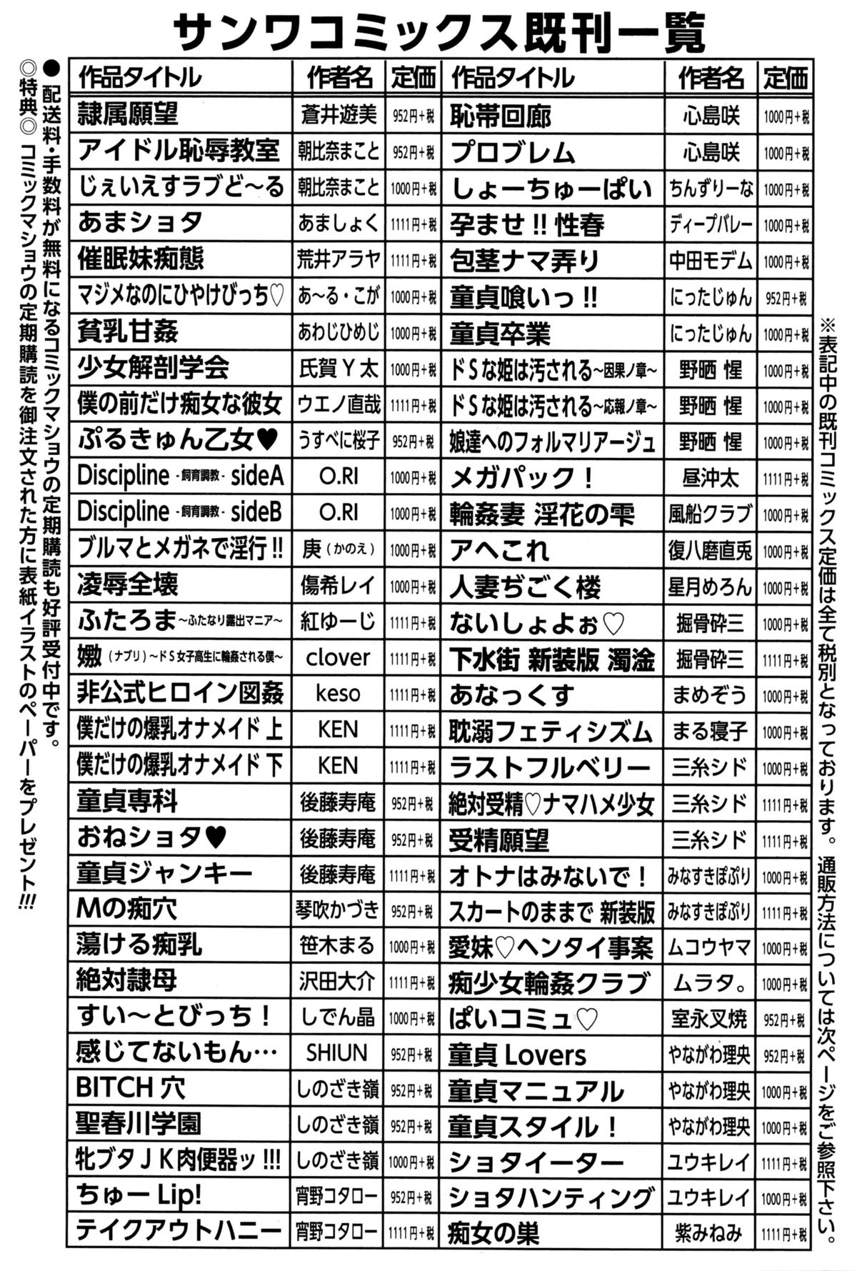 コミック・マショウ 2016年1月号