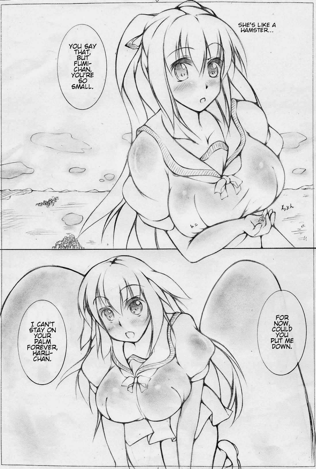 toka giantess (落書き漫画) [English]