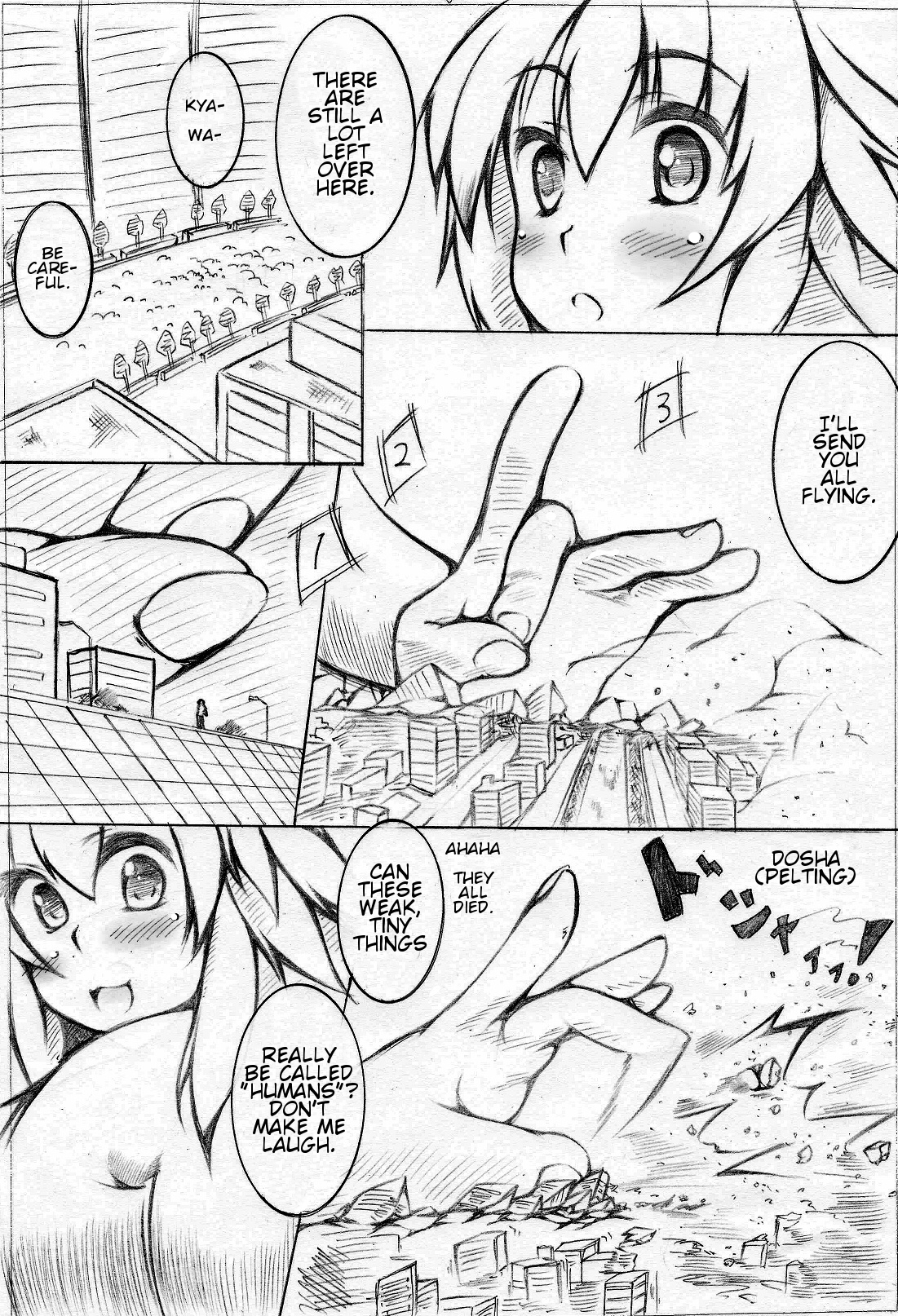 toka giantess (落書き漫画) [English]