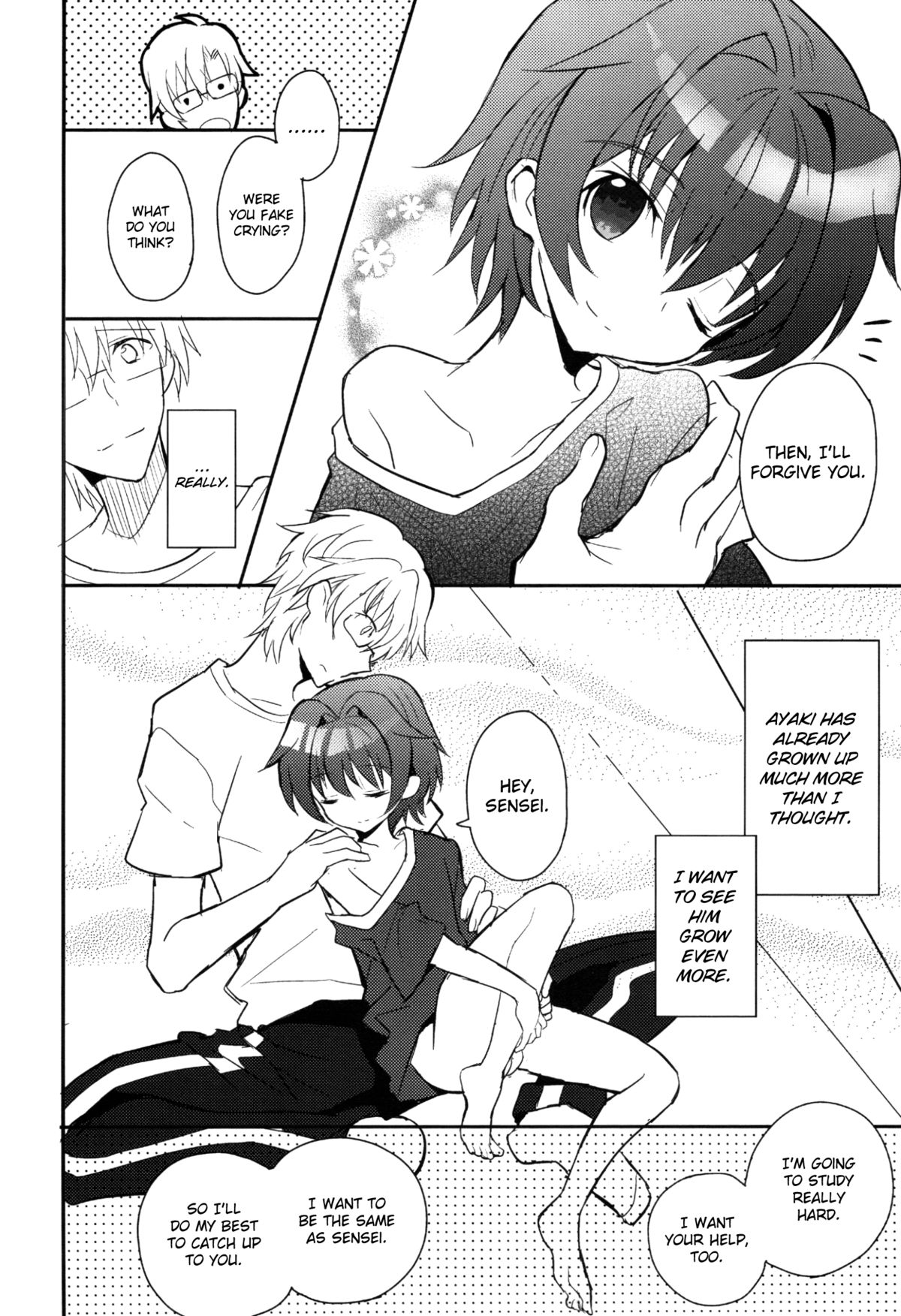 [88scones (さかきツイ)] センセイには教えてあげない [英訳]