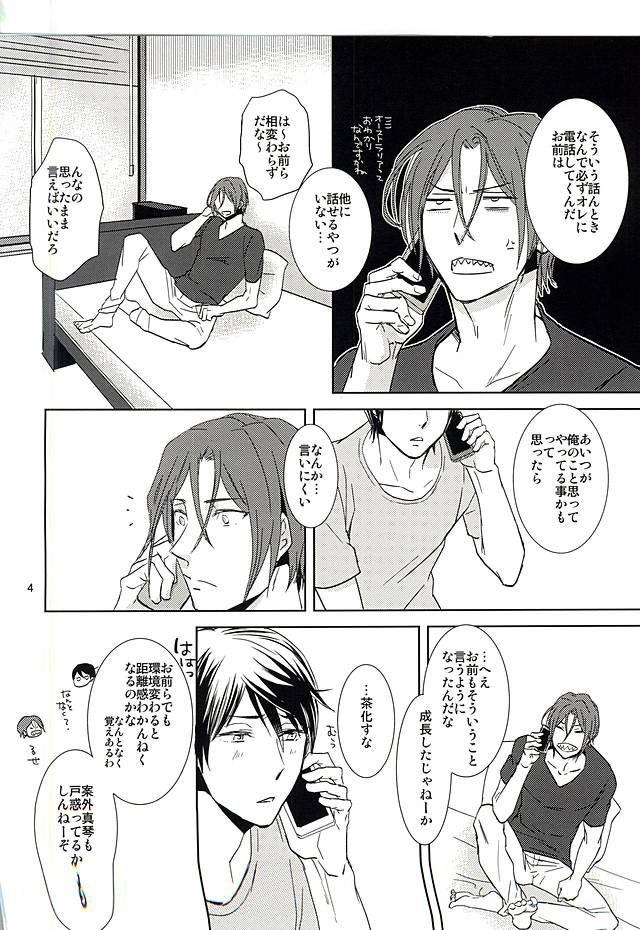 (Splash! 3) [Brainfreeze (町蔵)] あまえたいの (Free!)