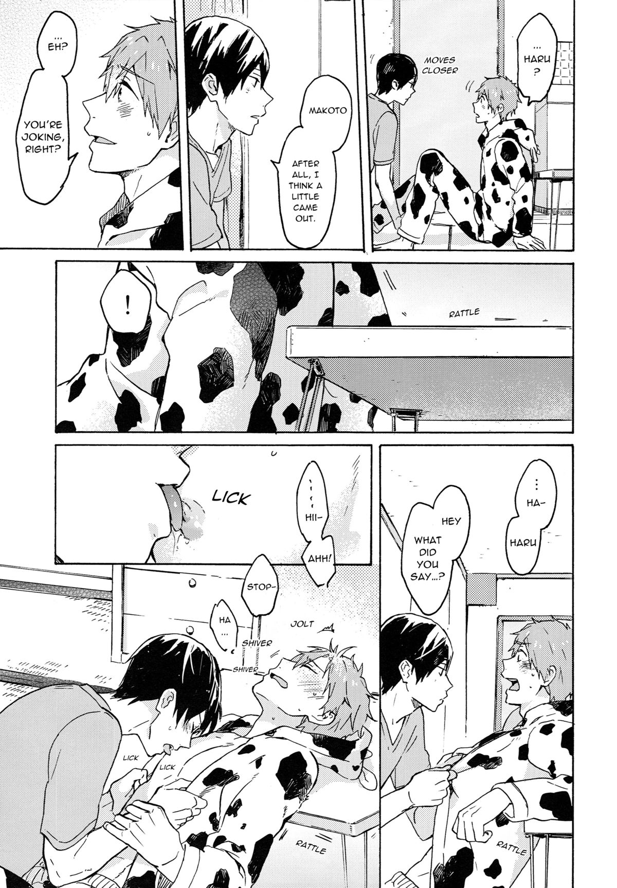 (恋愛シャチュエーション4) [Pesce Rosso (ずっき)] 七瀬くんの探究心 (Free!) [英訳]