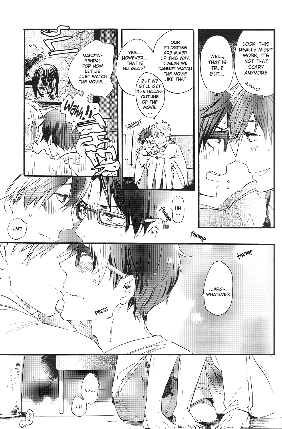 (SPARK8) [チャオ、ベイビー (三池)] Horror Movie Night!! (Free!) [英訳]