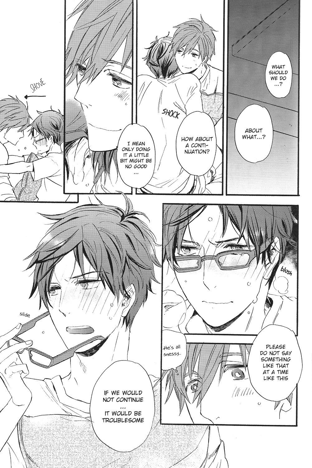 (SPARK8) [チャオ、ベイビー (三池)] Horror Movie Night!! (Free!) [英訳]