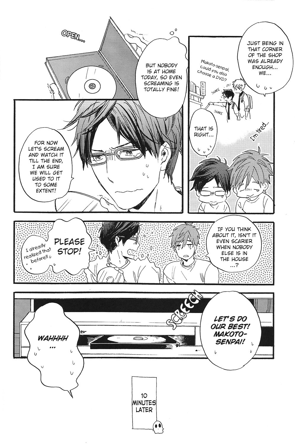 (SPARK8) [チャオ、ベイビー (三池)] Horror Movie Night!! (Free!) [英訳]