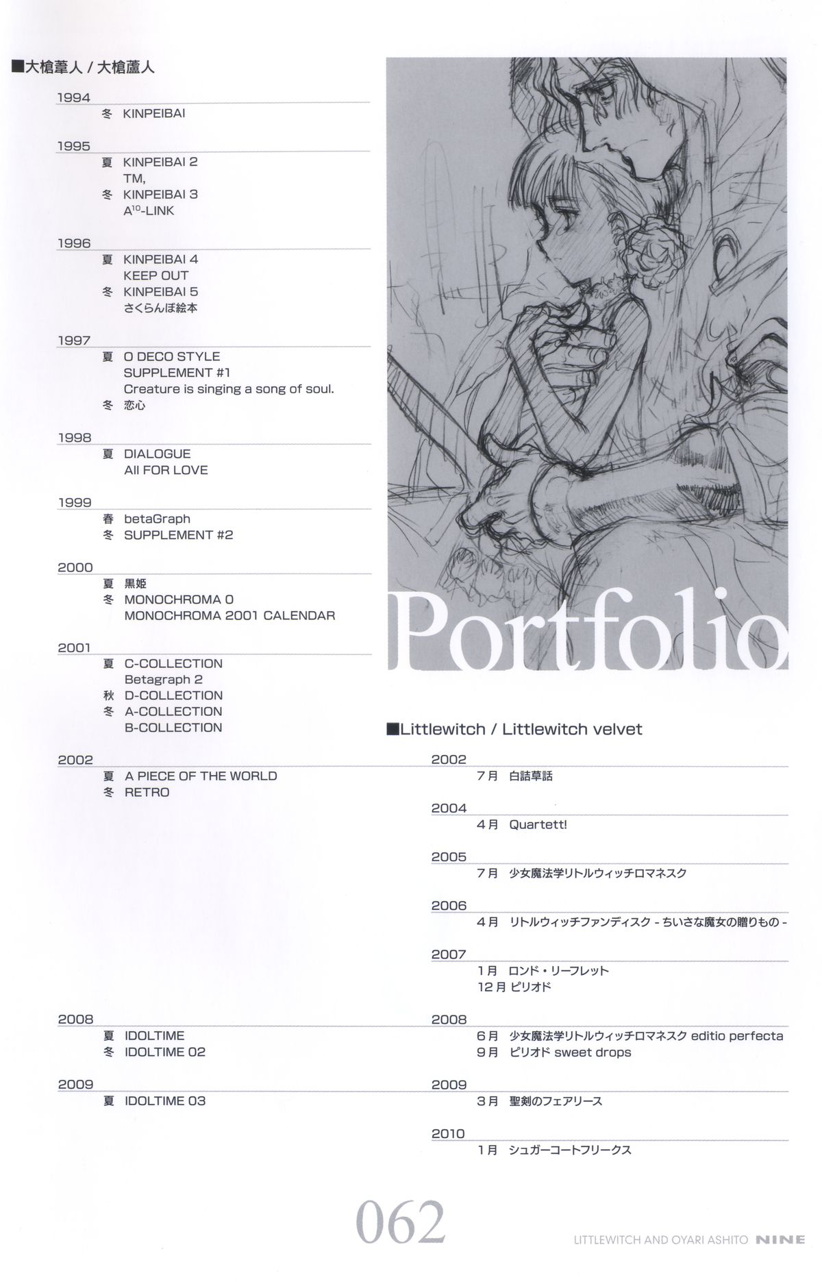 【リトルウィッチ（大槍葵）】ART GALLERY 9 NINEパンフレット