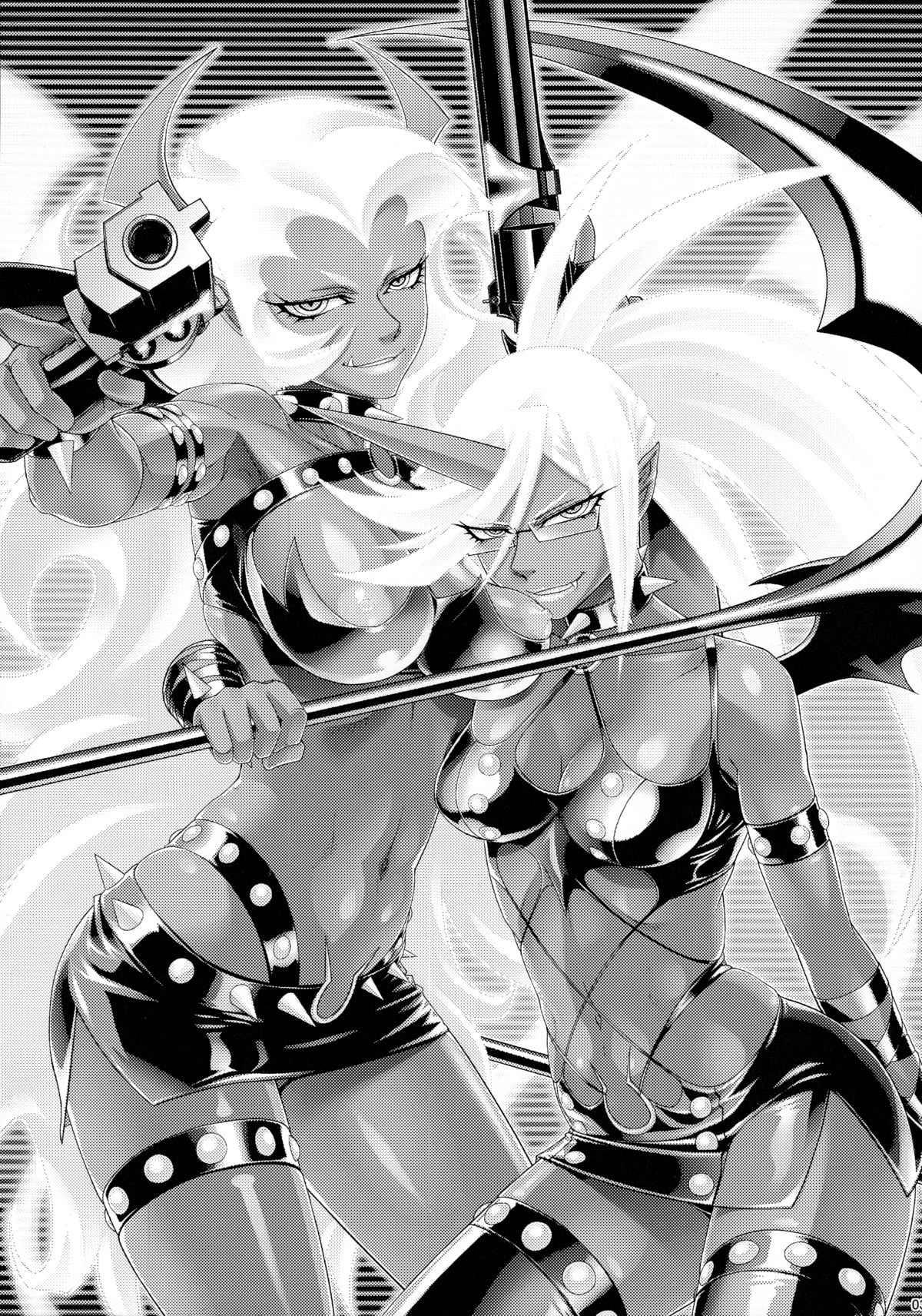 (C79) [トルエン一斗缶 (ピエールのらの)] KETSU! MEGATON PS (パンティ & ストッキング with ガーターベルト)