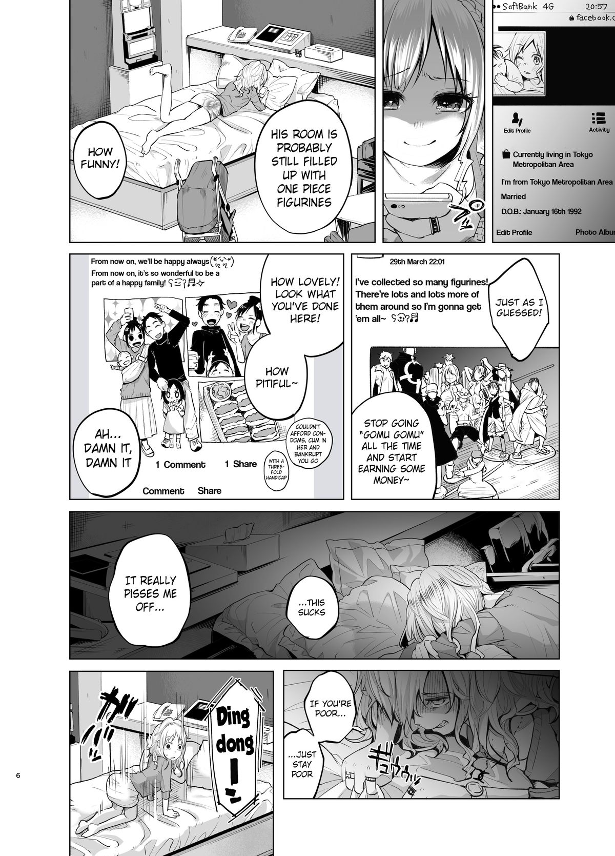 [知るかバカうどん] 玉の輿を狙う元キャバ嬢がシャブ漬けされて子供の前でキメセクする話 [英訳]