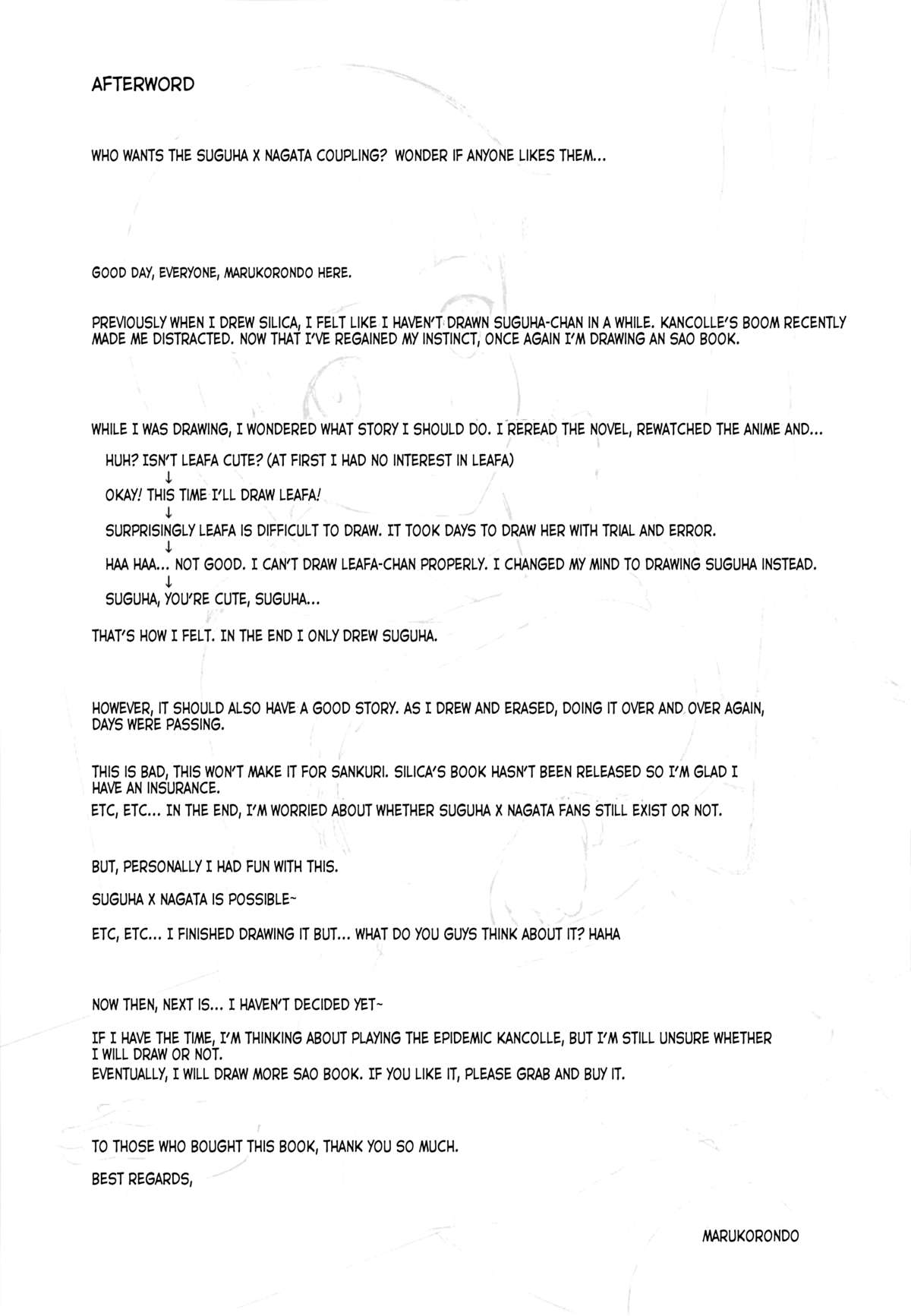 (サンクリ61) [暗中模索 (まるころんど)] 直葉の薄々な絵本2 (ソードアート・オンライン) [英訳]