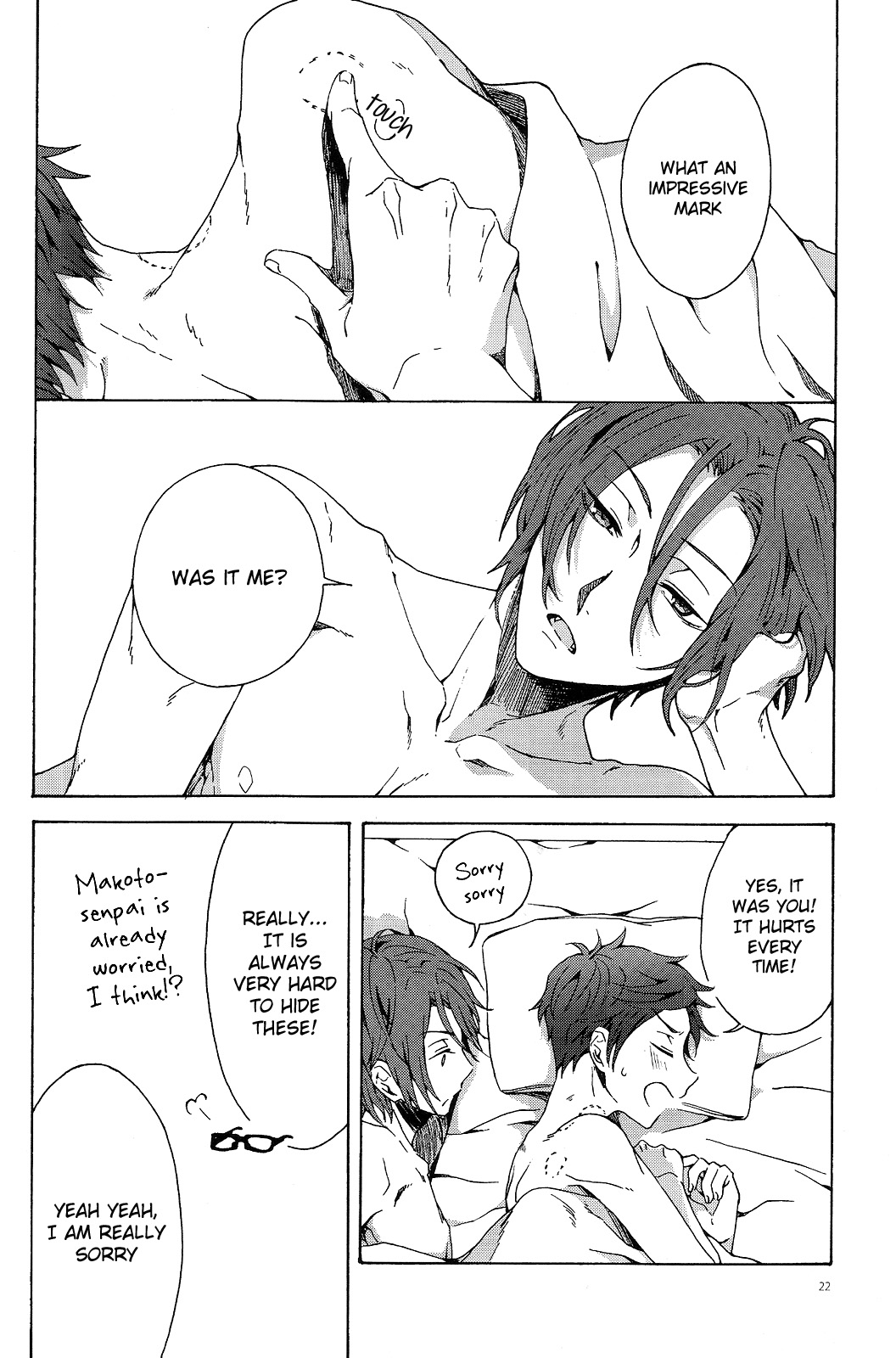 (恋愛自由形!entry4) [iroiro (みぞれ)] わるいくせ (Free!) [英訳]