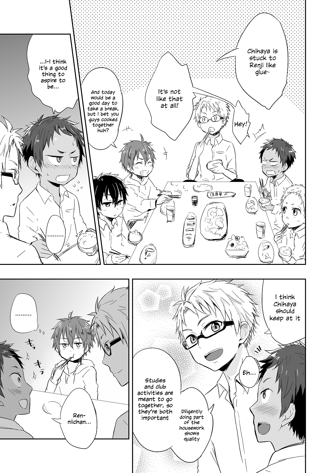 (C87) [マジハマ。 (めばた瞬)] ももたけ4～廉士と三つ子・前編～ [英訳]