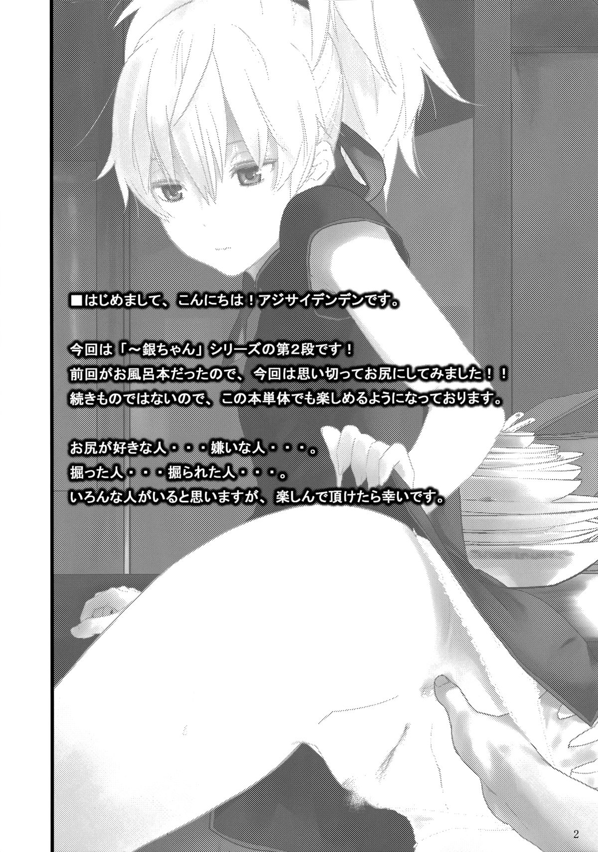 (サンクリ49) [アジサイデンデン (川上六角、小鳥遊レイ)] おしりで銀ちゃん本 (DARKER THAN BLACK -黒の契約者-) [英訳]