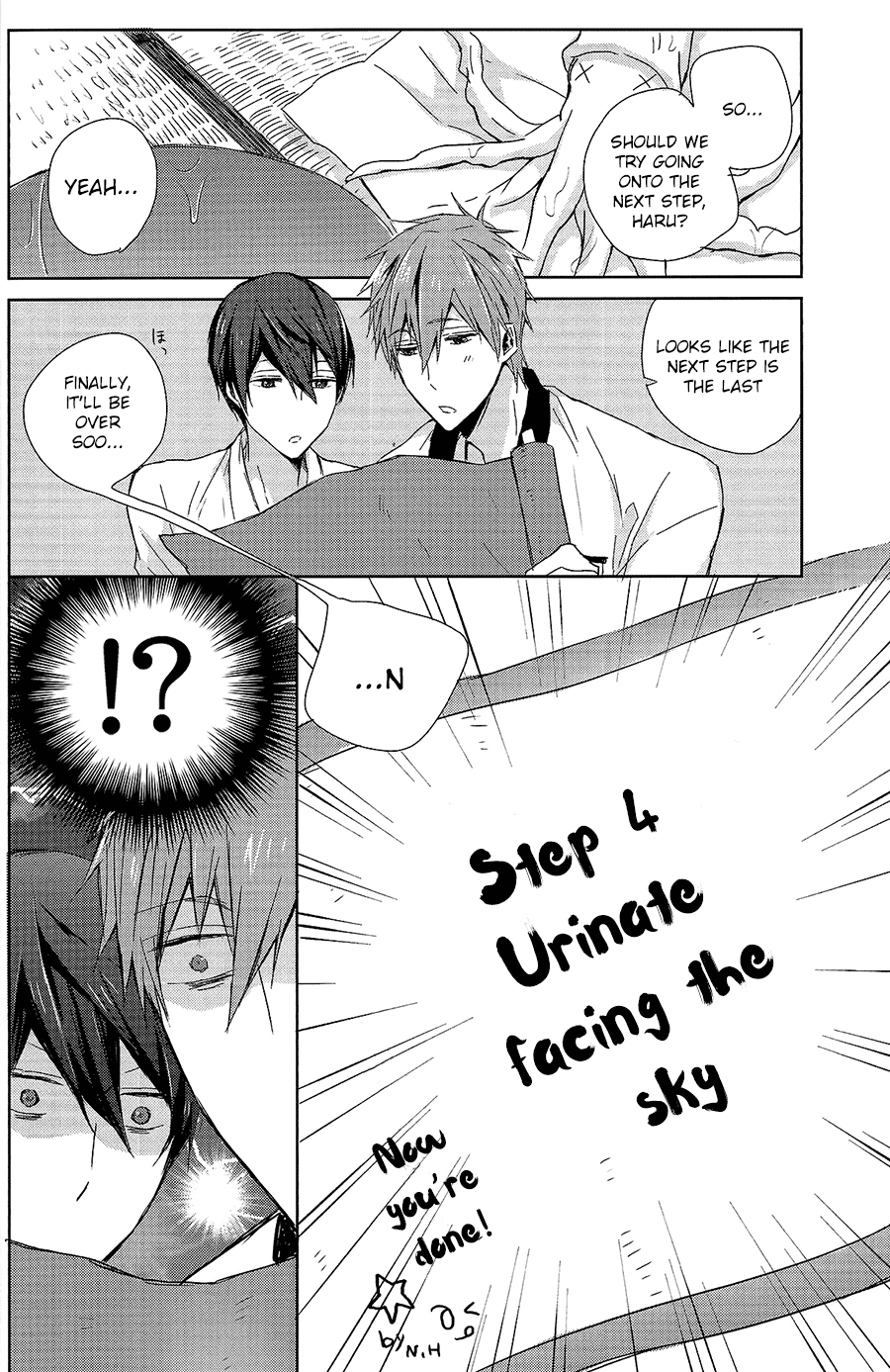 (恋愛エンドルフィン) [Sneeeze (くぶ)] ハルちゃんの○秘雨乞い大作戦!! (Free!) [英訳]