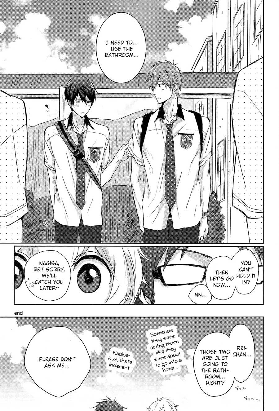 (恋愛エンドルフィン) [Sneeeze (くぶ)] ハルちゃんの○秘雨乞い大作戦!! (Free!) [英訳]