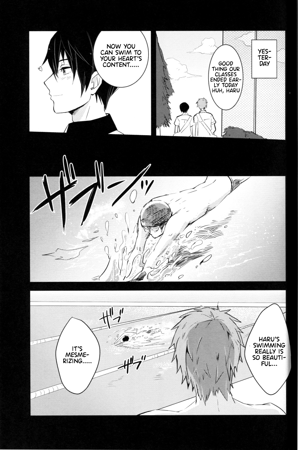 (恋愛自由形!entry2) [古今の風 (raipanda)] Under Water Speaker (Free!) [英訳]