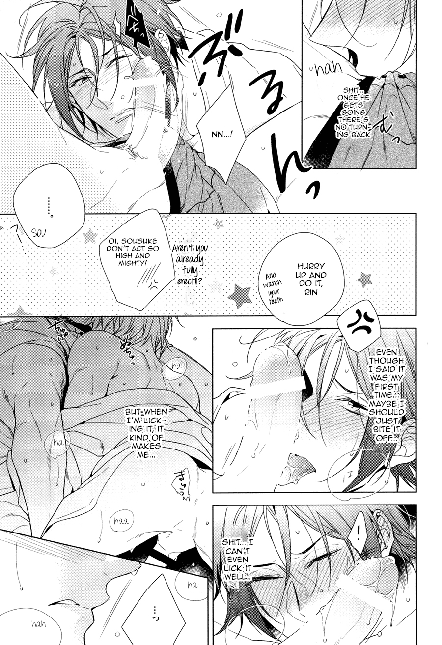 (恋愛自由形!entry6) [URO (あまま)] 今日は俺が××してやる! (Free!) [英訳]