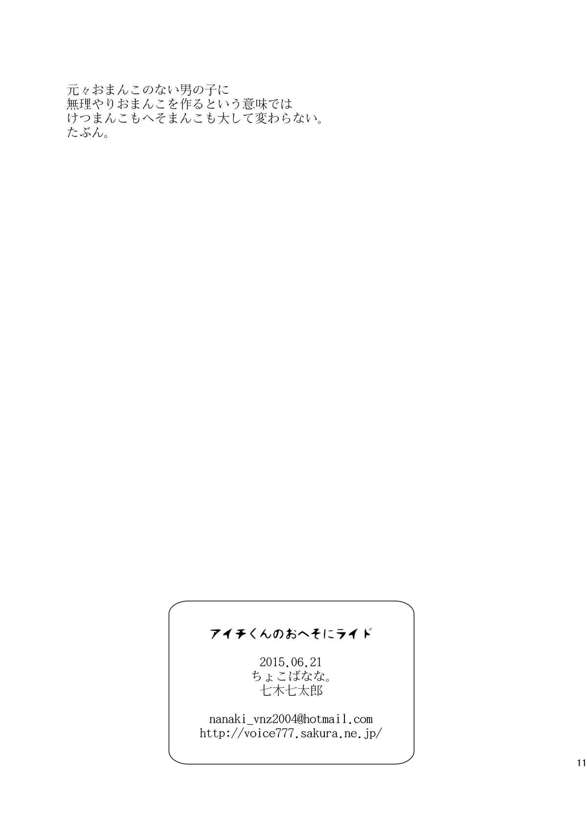 [ちょこばなな。 (七木七太郎)] アイチくんのおへそにライド (カードファイト!! ヴァンガード) [DL版]