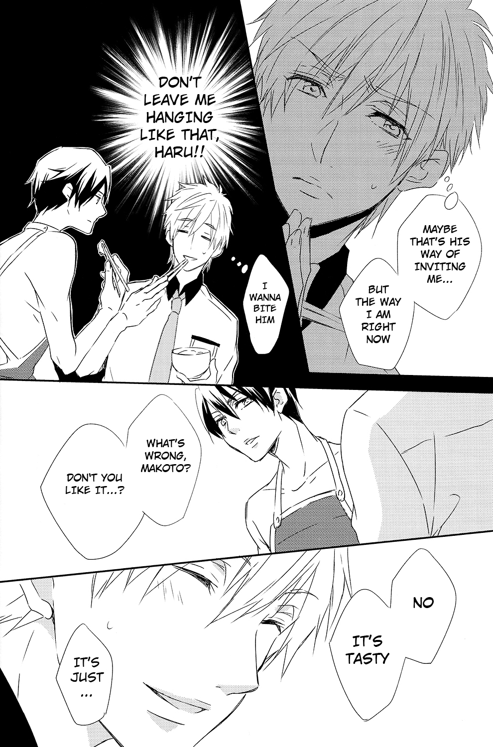 (C85) [限定蜜柑 (もざ)] カミツキ系症候群 (Free!) [英訳]