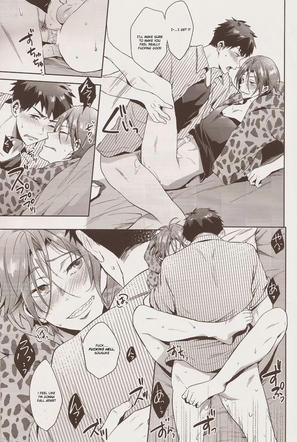 (恋愛ジョーズ4) [あめりかん☆ろっく (コタロー)] HappyHappyBoy (Free!) [英訳]