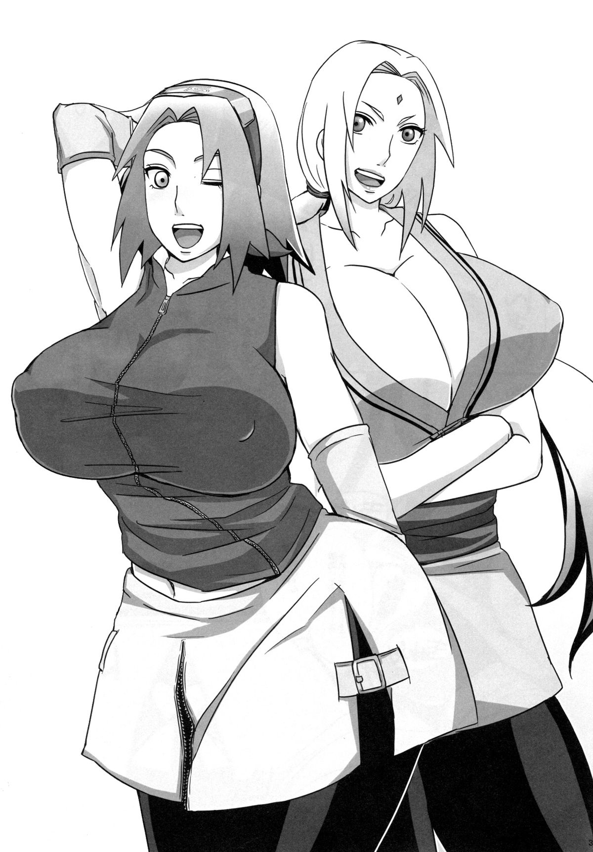 (C85) [ぷっちゅ (越川リューカ)] 木ノ葉のビッチちゃん! (NARUTO -ナルト-) [中国翻訳]