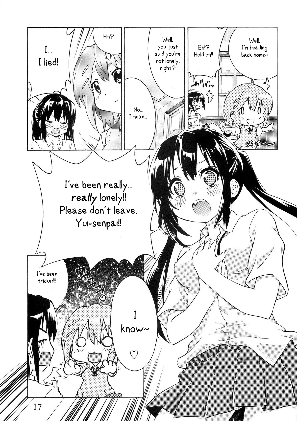(C80) [うみはん (大塚志郎)] ゆりおん！ ＃１「めそめそあずにゃん！」 (けいおん!) [英訳]