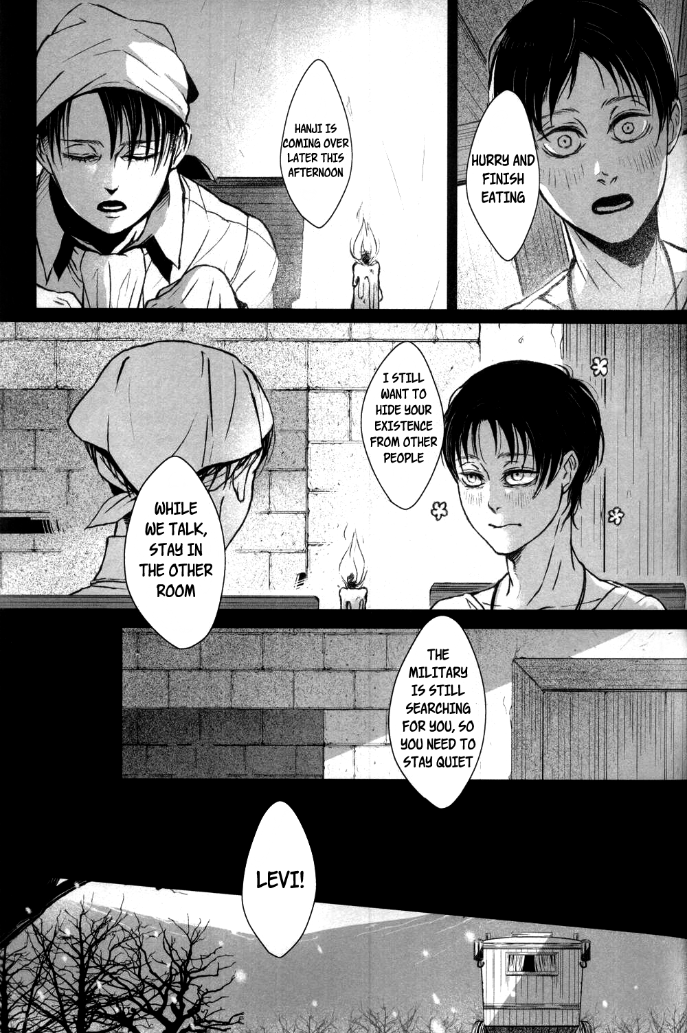 (HARUCC19) [賊軍ポルノ (犬本)] デブリーフィング (進撃の巨人) [英訳]