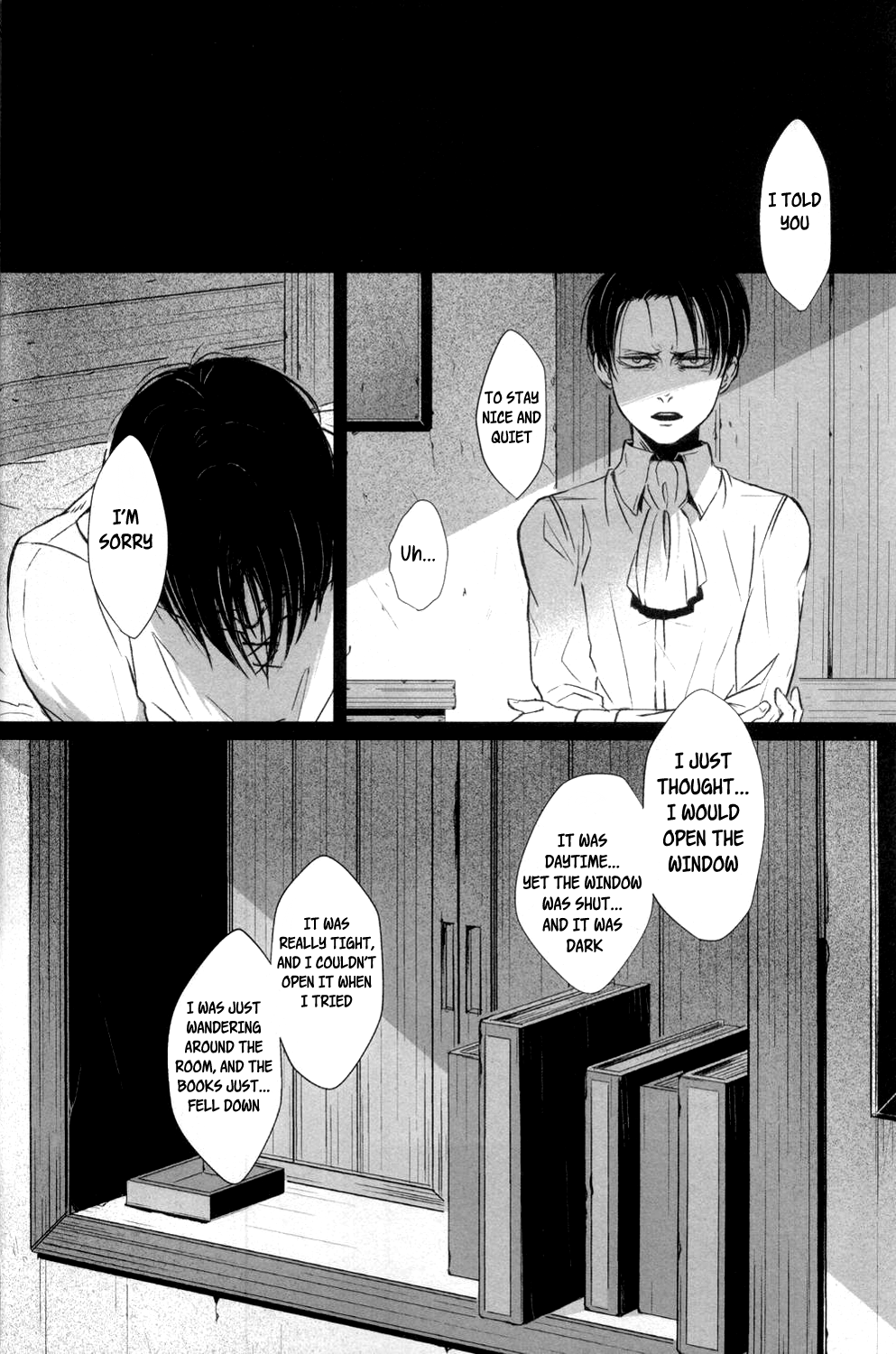 (HARUCC19) [賊軍ポルノ (犬本)] デブリーフィング (進撃の巨人) [英訳]