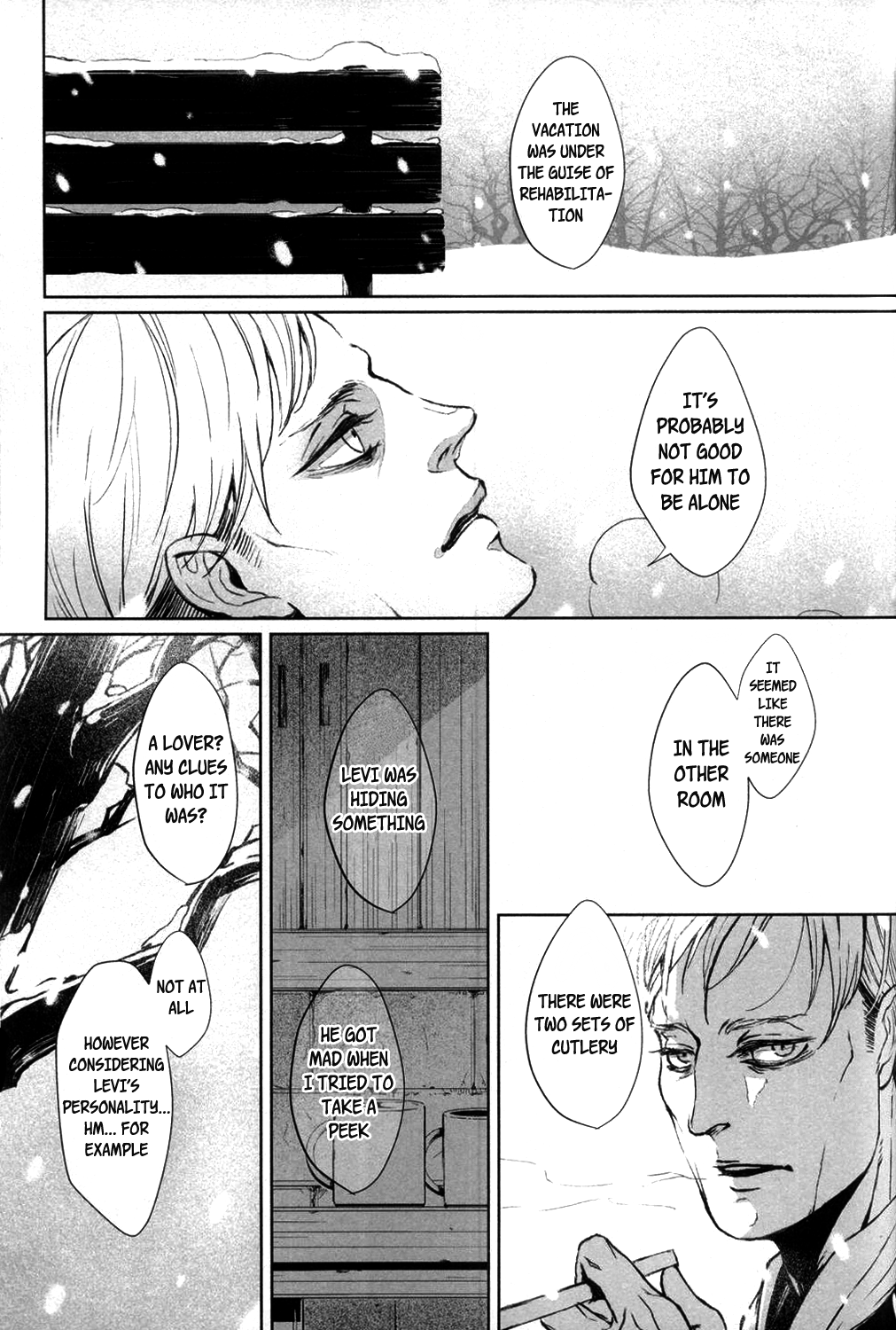 (HARUCC19) [賊軍ポルノ (犬本)] デブリーフィング (進撃の巨人) [英訳]