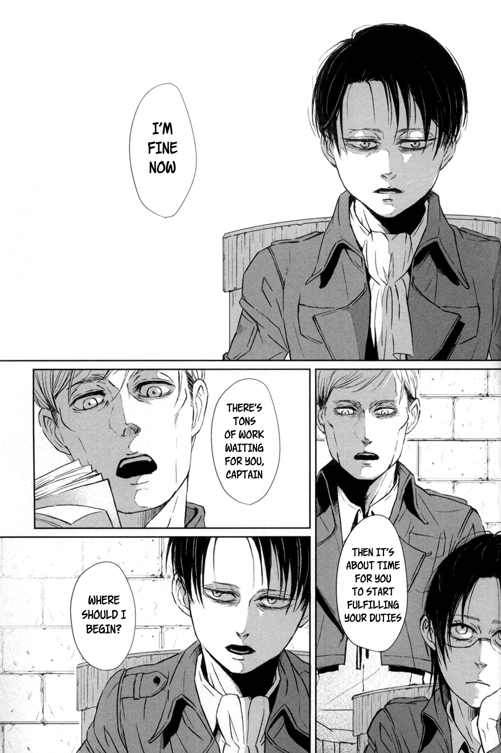 (HARUCC19) [賊軍ポルノ (犬本)] デブリーフィング (進撃の巨人) [英訳]