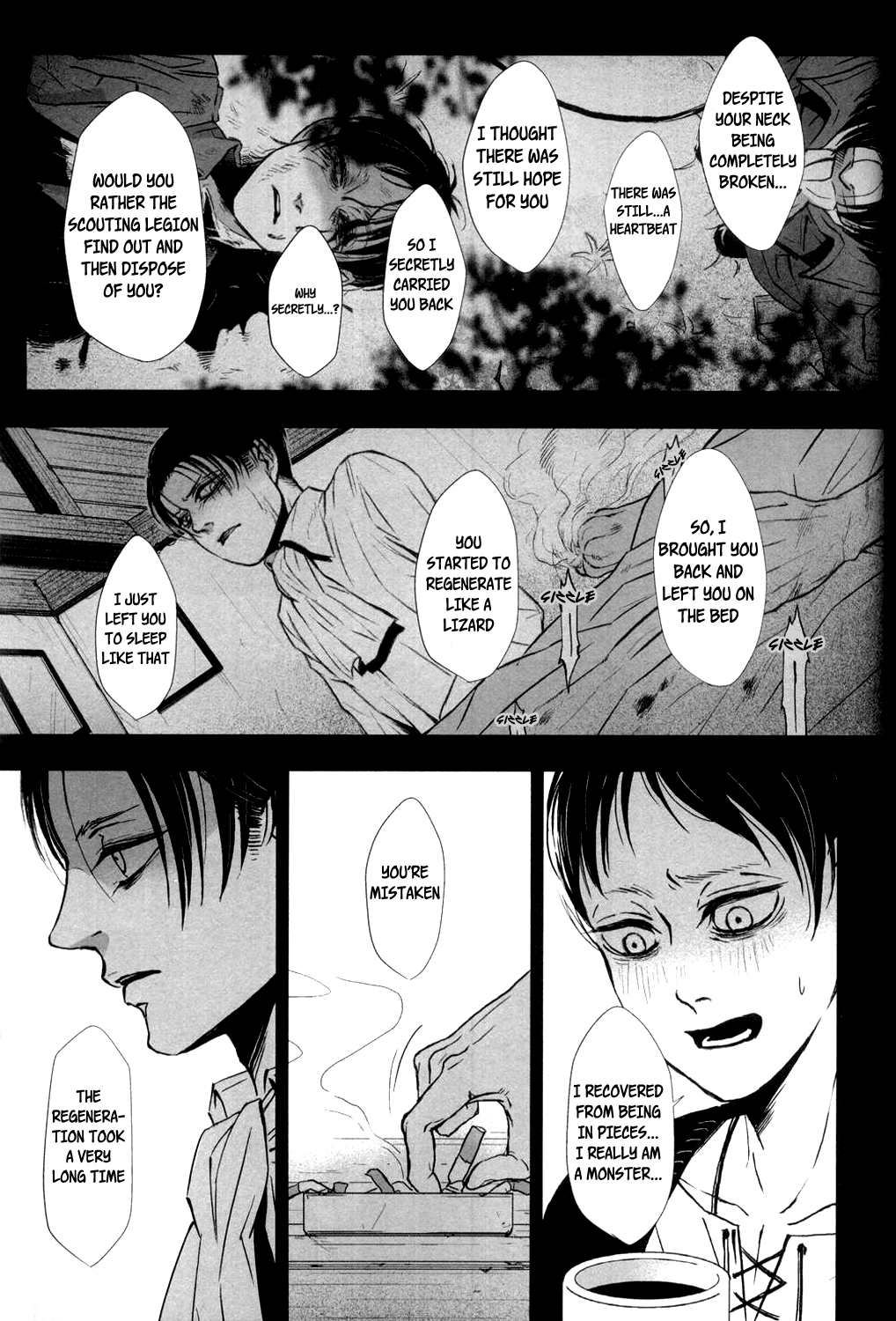 (HARUCC19) [賊軍ポルノ (犬本)] デブリーフィング (進撃の巨人) [英訳]