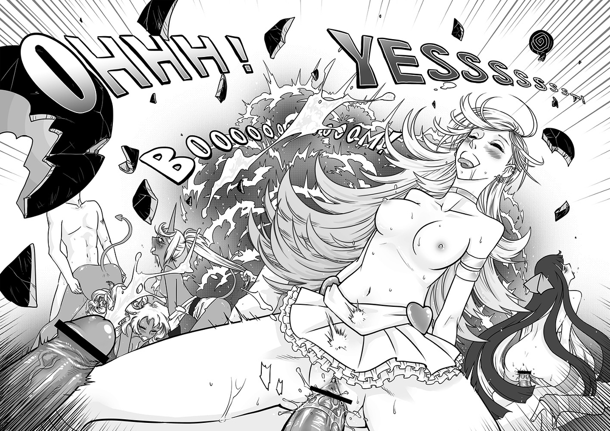 (C80) [サービスヘブン (黒青郎君)] 作画崩壊 (パンティ&ストッキングwithガーターベルト)