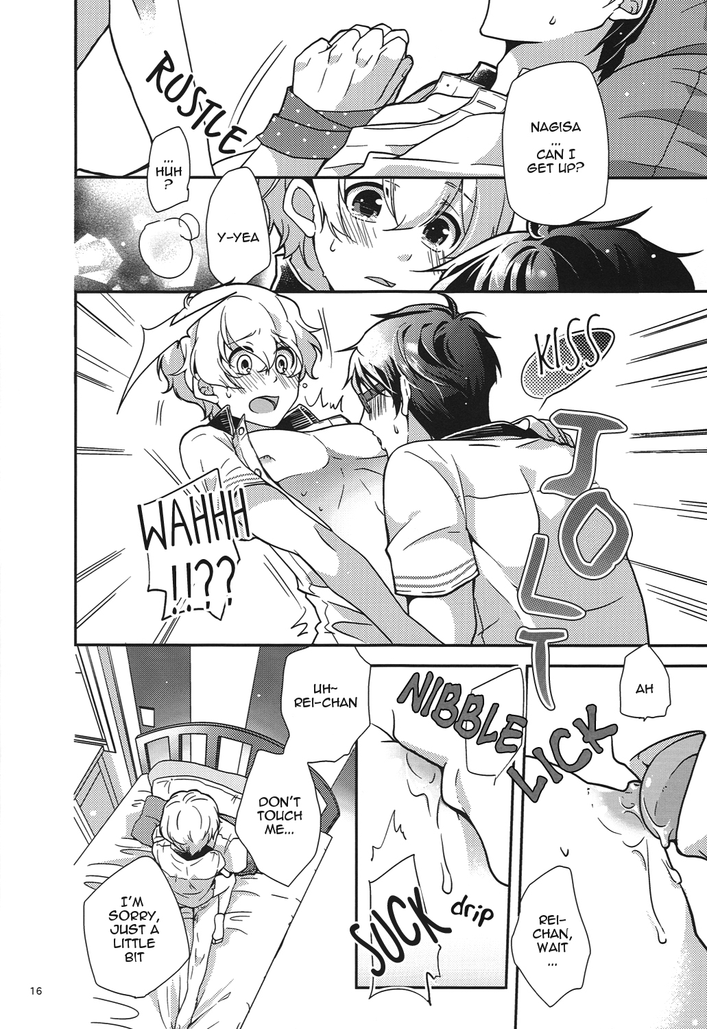 (0時に渚でアプローチ2) [594x841 (A1)] きみといっしょならいつでもきもちがいい。 (Free!) [英訳]