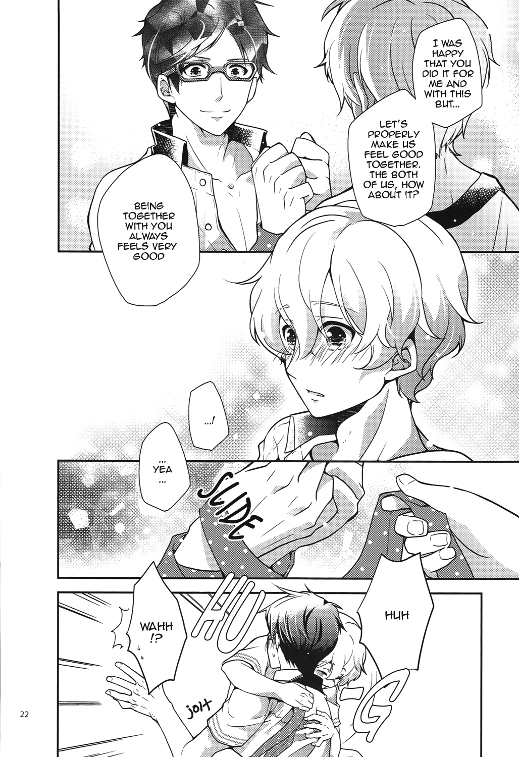 (0時に渚でアプローチ2) [594x841 (A1)] きみといっしょならいつでもきもちがいい。 (Free!) [英訳]