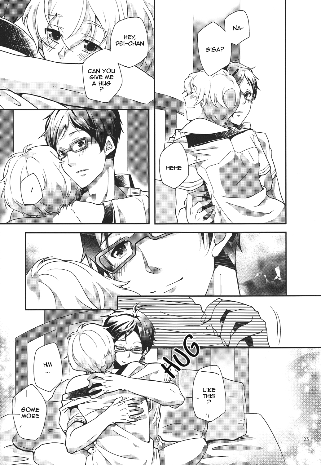 (0時に渚でアプローチ2) [594x841 (A1)] きみといっしょならいつでもきもちがいい。 (Free!) [英訳]