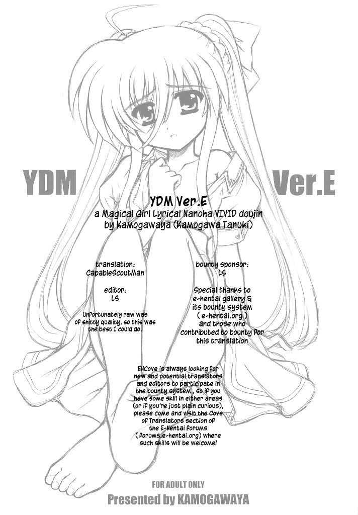 (なのはParty3) [鴨川屋 (鴨川たぬき)] YDM Ver.E (魔法少女リリカルなのは) [英訳]