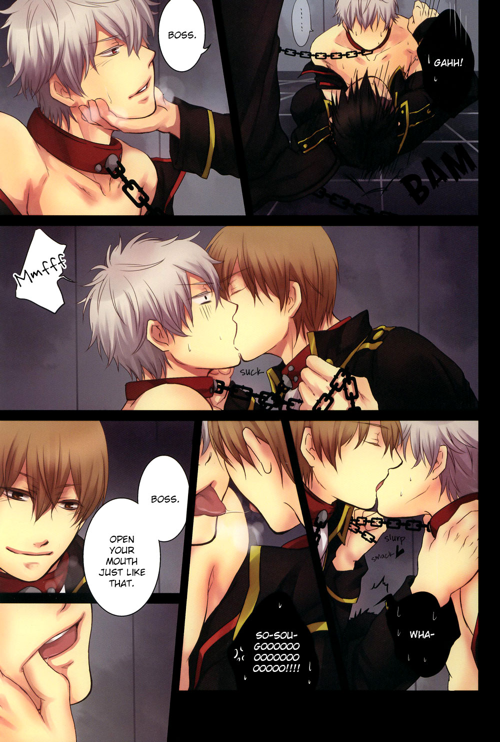 (C79) [色兎 (ありま)] 3人同時にイかなきゃダメ? (銀魂) [英訳]