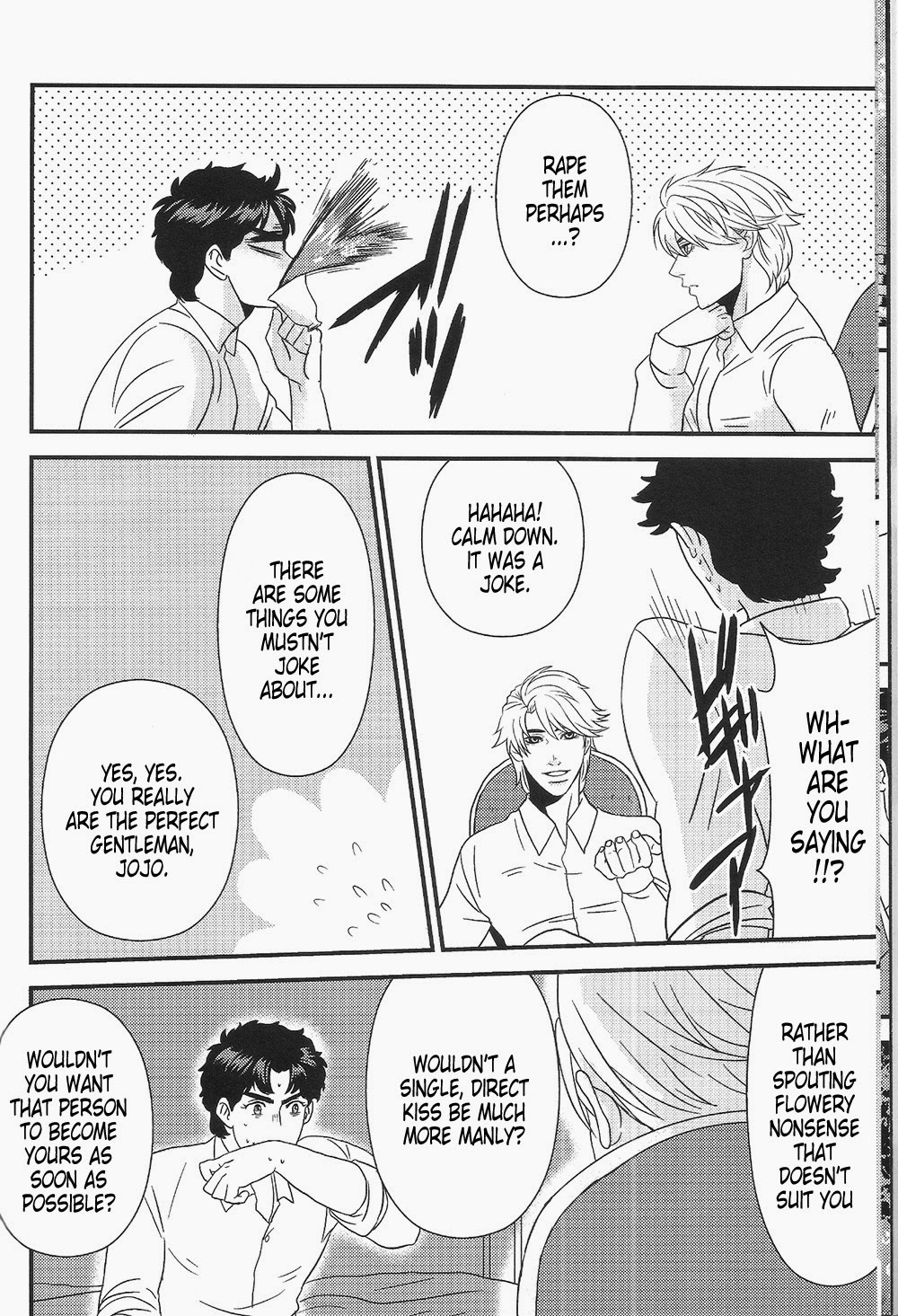 (HARUCC18) [YASUMI (まつ, のぼ)] fall into a snare (ジョジョの奇妙な冒険) [英訳]