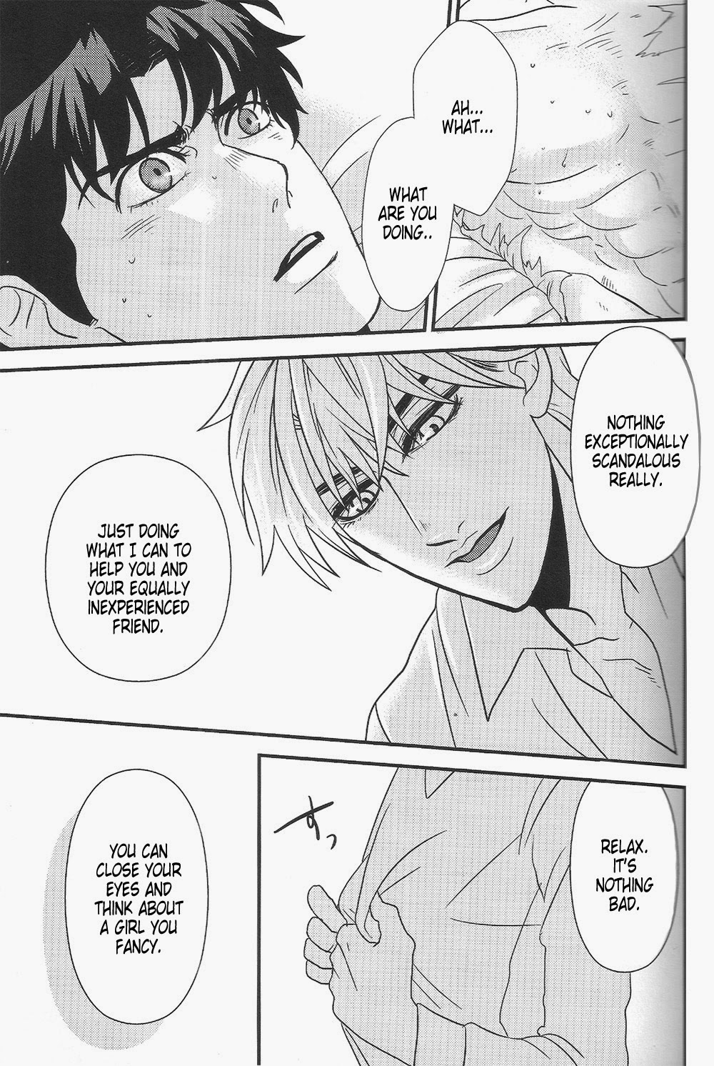 (HARUCC18) [YASUMI (まつ, のぼ)] fall into a snare (ジョジョの奇妙な冒険) [英訳]