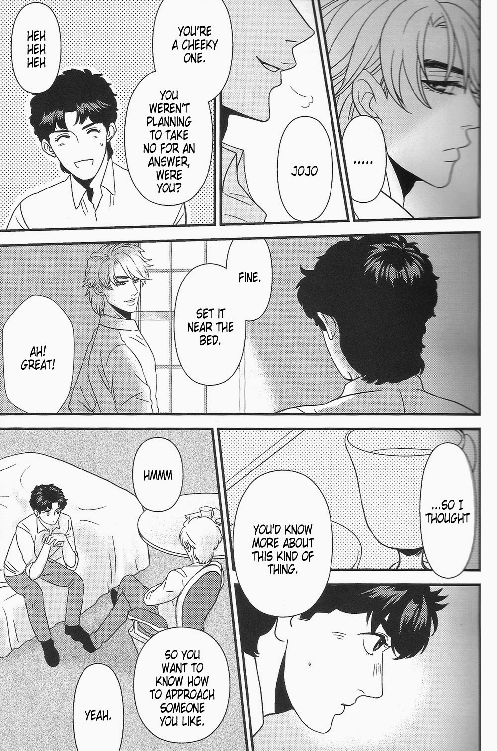 (HARUCC18) [YASUMI (まつ, のぼ)] fall into a snare (ジョジョの奇妙な冒険) [英訳]