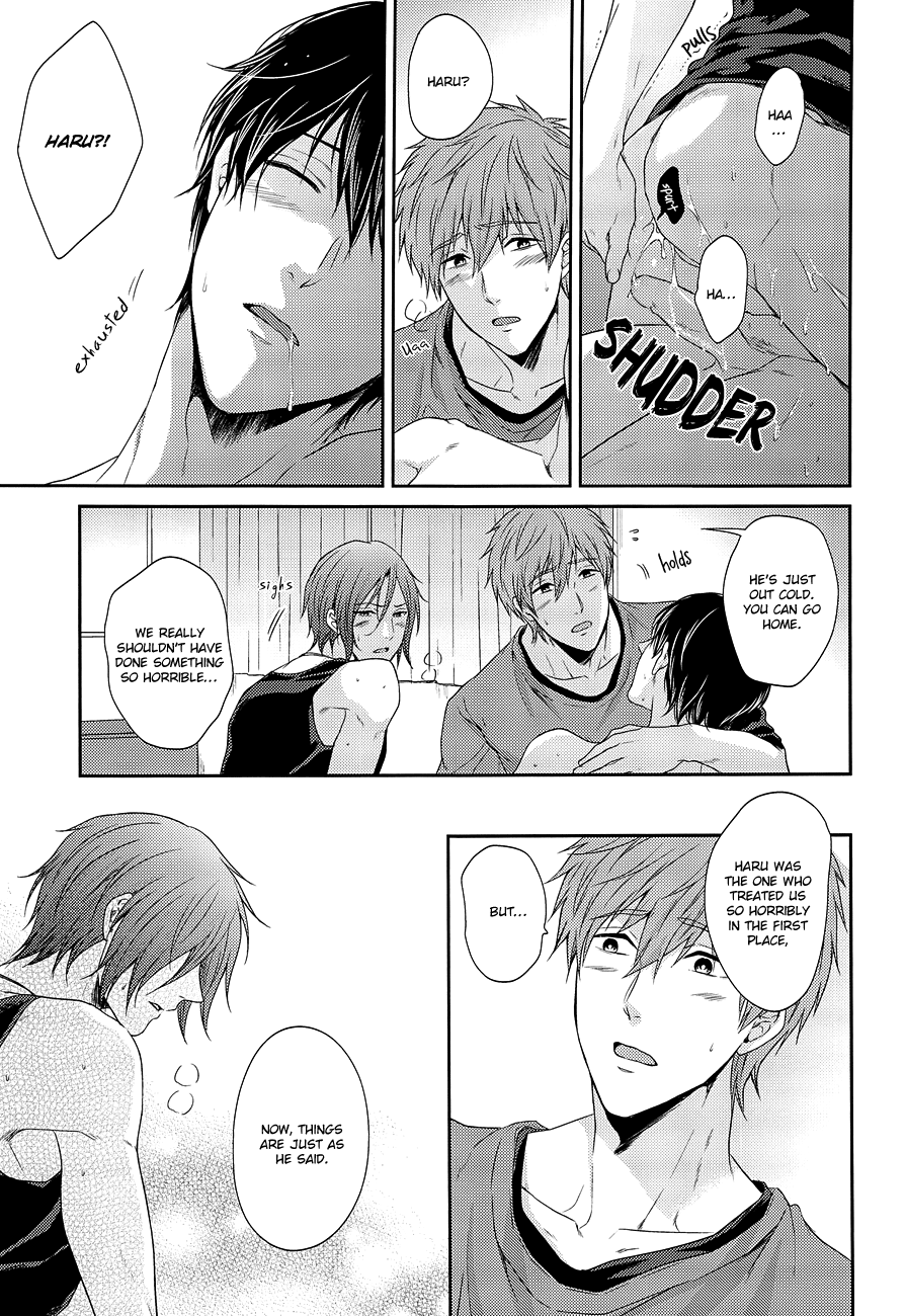 (恋愛自由形!entry2) [からあげオブザイヤー (からあげむちお)] ゆるしてわるいいるかちゃん (Free!) [英訳]