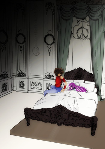 【カリン】星矢×沙織-【R-18】食（聖闘士星矢オメガ）