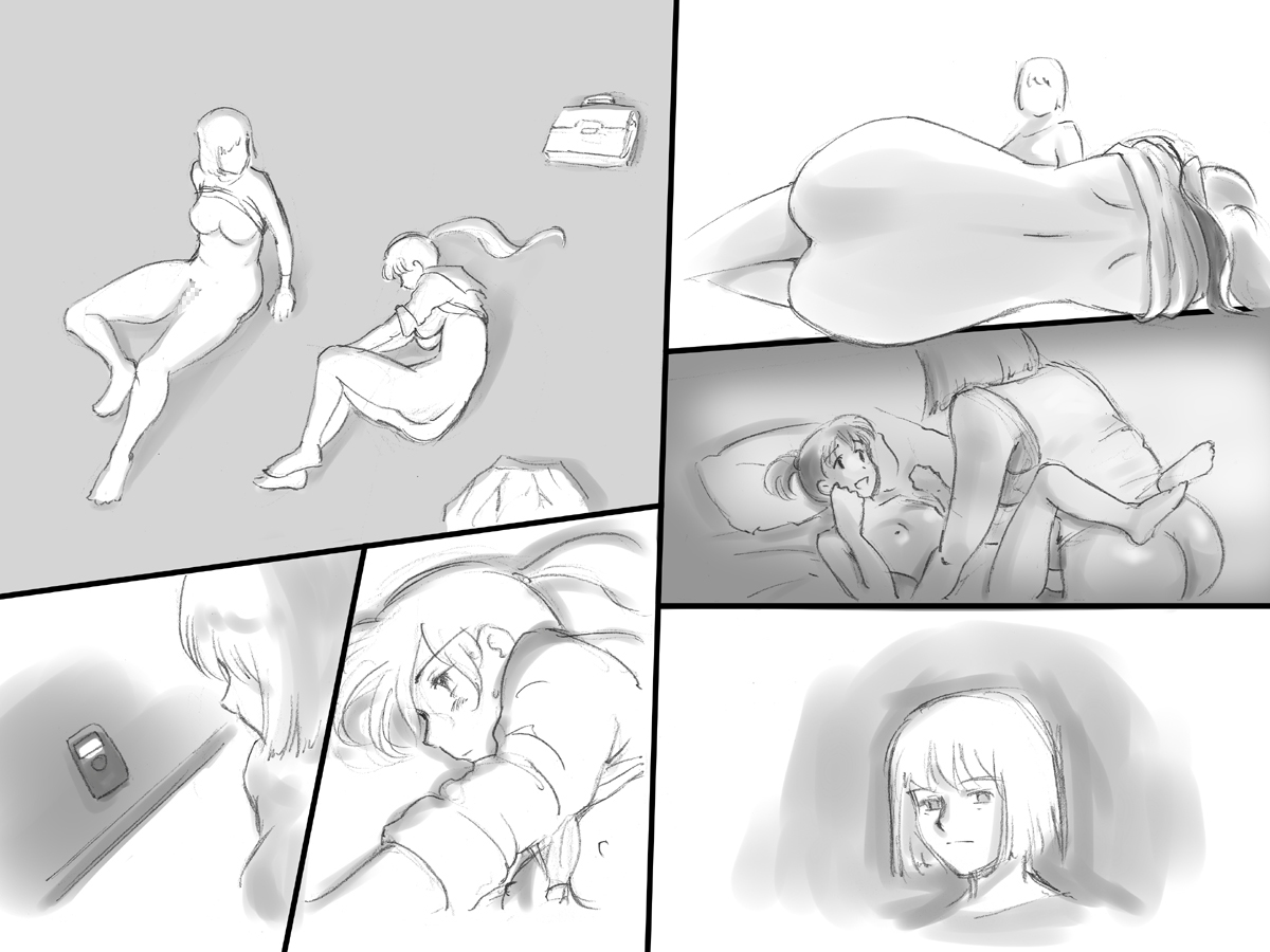 [pink-noise (みずいろ めがね )] 生えてる母★娘 [英訳]