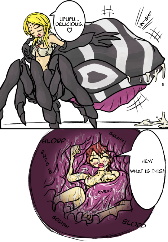 [kaname] 蜘蛛ちゃんのいたずら (丸呑み注意) [英訳]