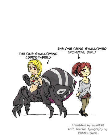 [kaname] 蜘蛛ちゃんのいたずら (丸呑み注意) [英訳]