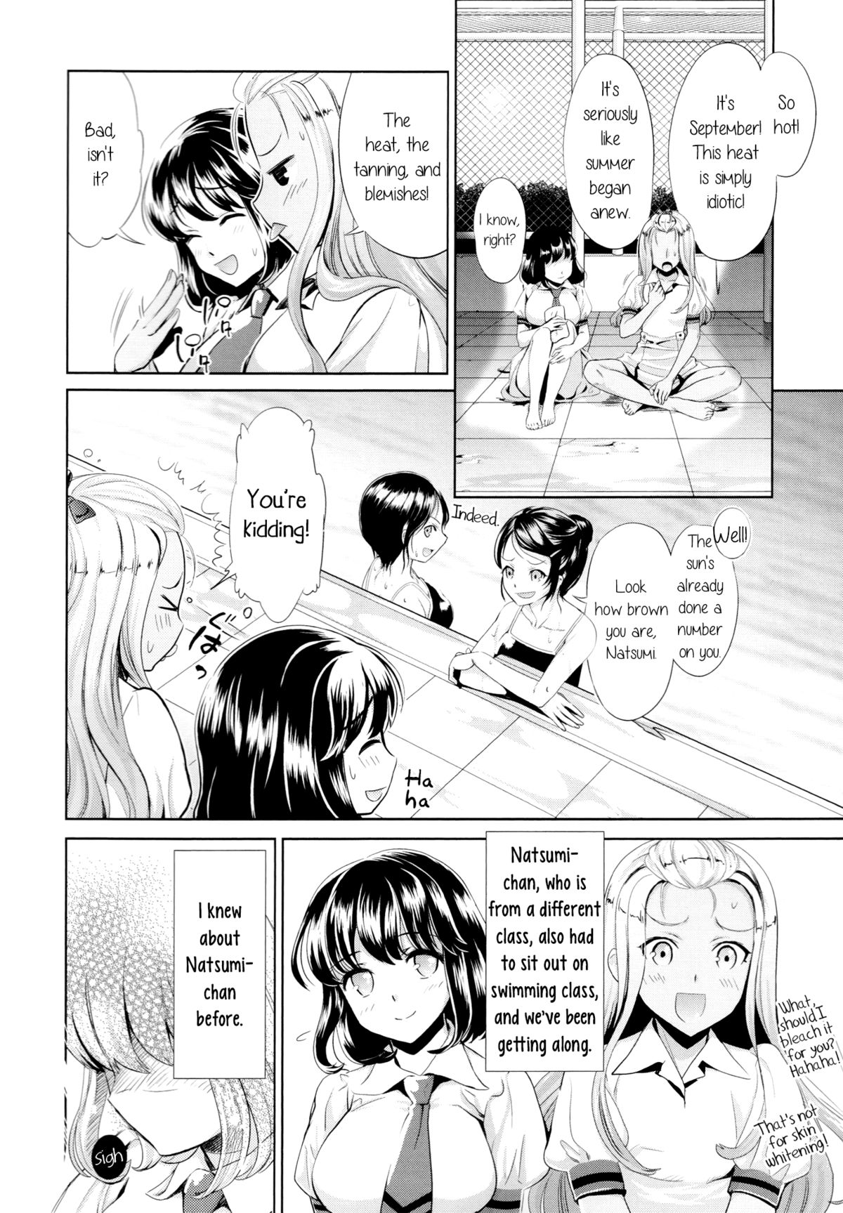 [櫻井ミナミ、うめ丸] プールサイド・エンド (黄百合 Falling In Love With A Classmate) [英訳]