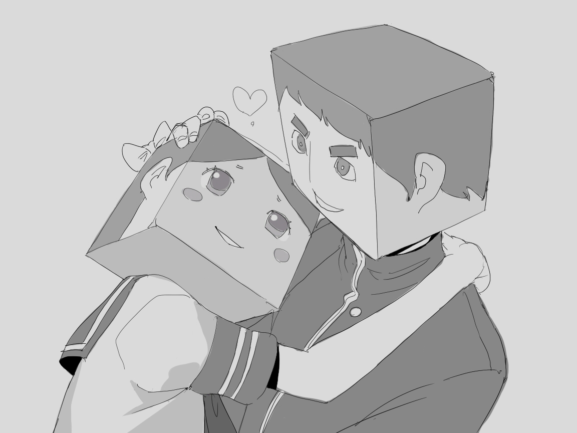 [ちぽかん] 四角兄妹～ちょっとだけ角ばった世界のおはなし～