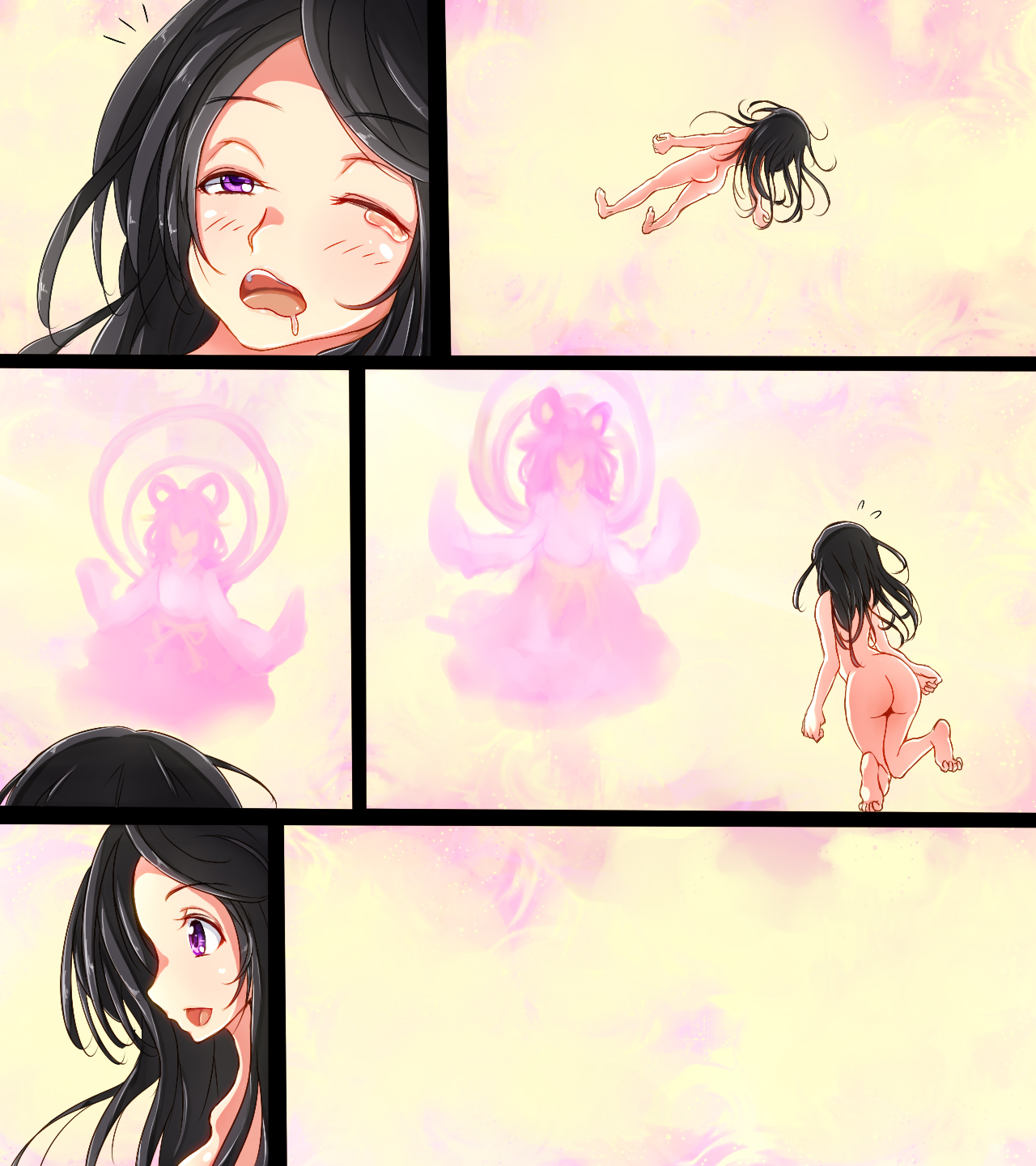 [妄想天国] 町中の女の子が次々やってくる噂の恋愛成就のおち○ぽ岩