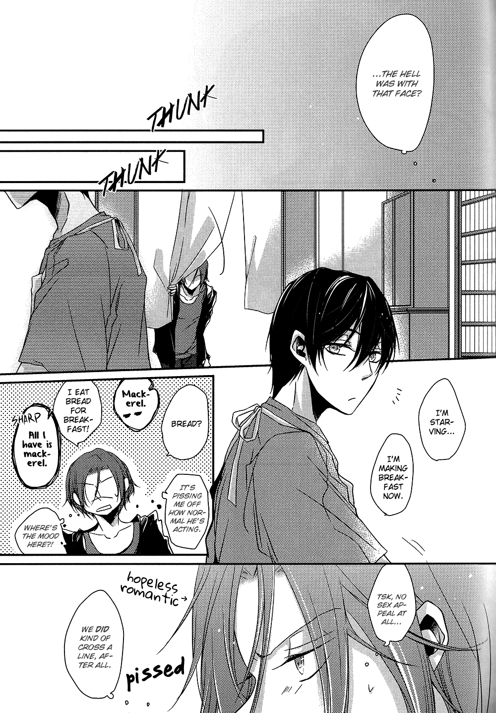 (恋愛自由形!夏本番) [OZ (シナノ)] ビードロの朝 (Free!) [英訳]