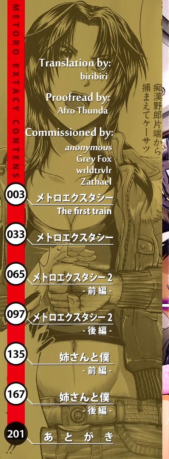 [矢河真衣斗] メトロエクスタシー [英訳]