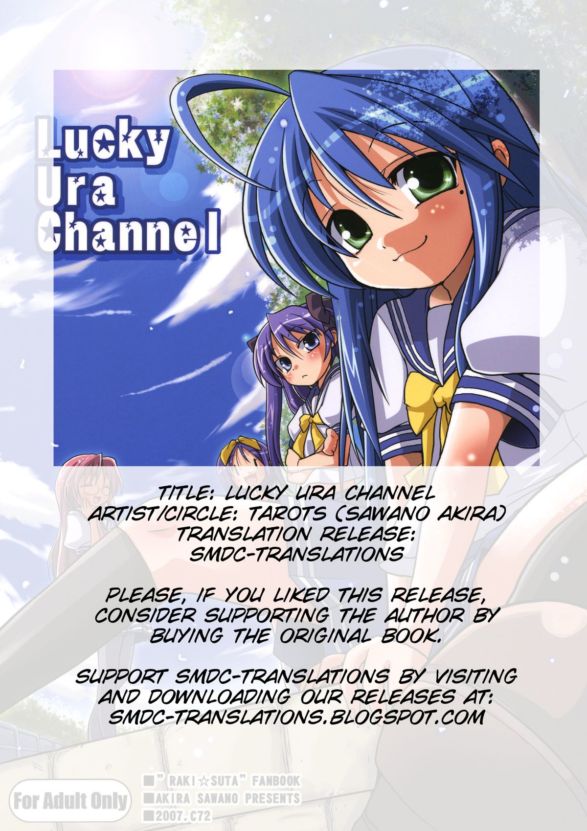 [TAROTS (澤野明)] Lucky Ura Channel (らき☆すた) [英訳]